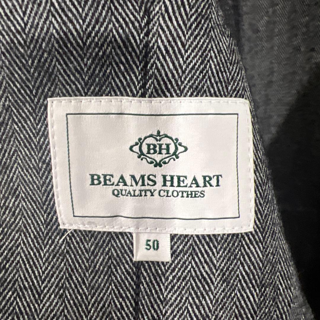 BEAMS HEART ヘリンボーン ビジネスジャケット 50