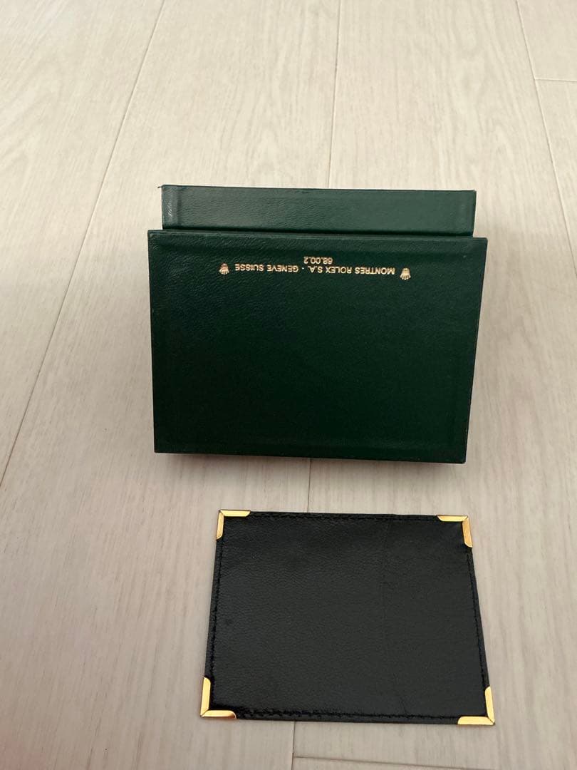 ROLEX時計ケース深緑&カード入れ黒　ロレックス