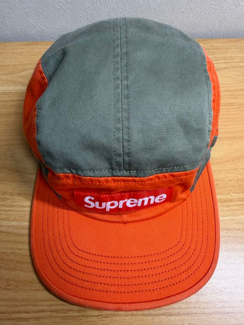 Supreme 2 tone camp CAP オレンジ カーキ