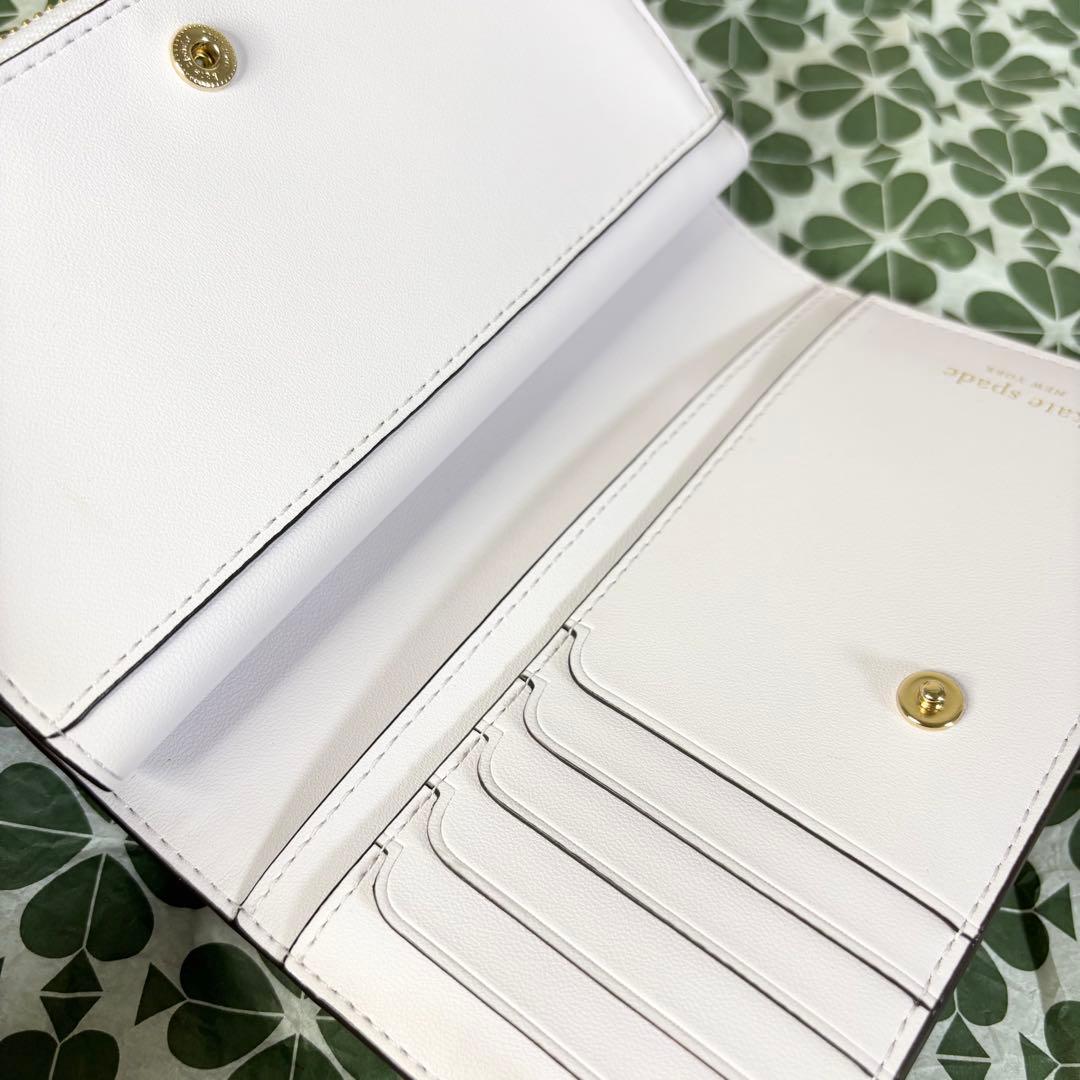 【Kate spade】ケイトスペード 未使用品 デヴィン 折り財布 パープル