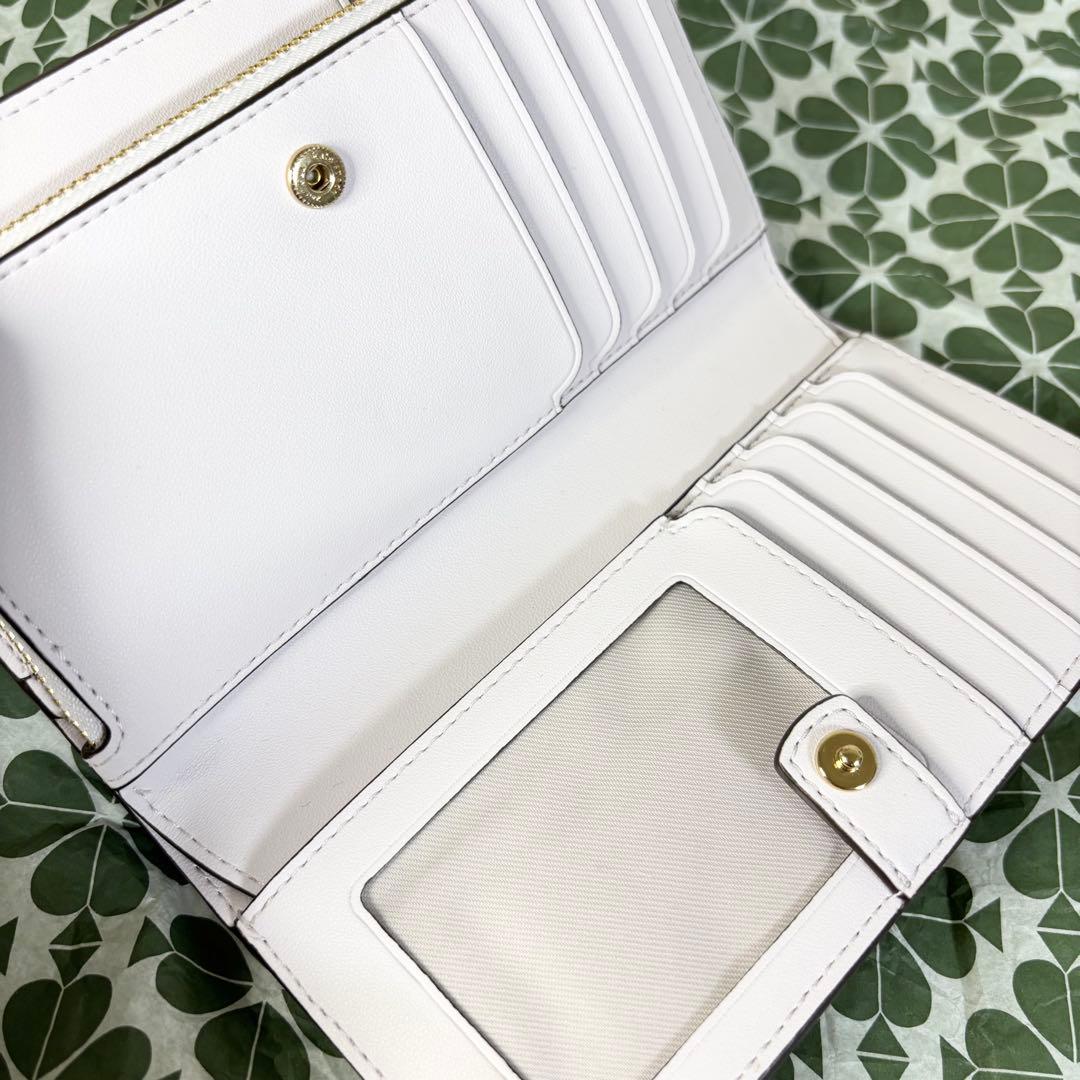 【Kate spade】ケイトスペード 未使用品 デヴィン 折り財布 パープル