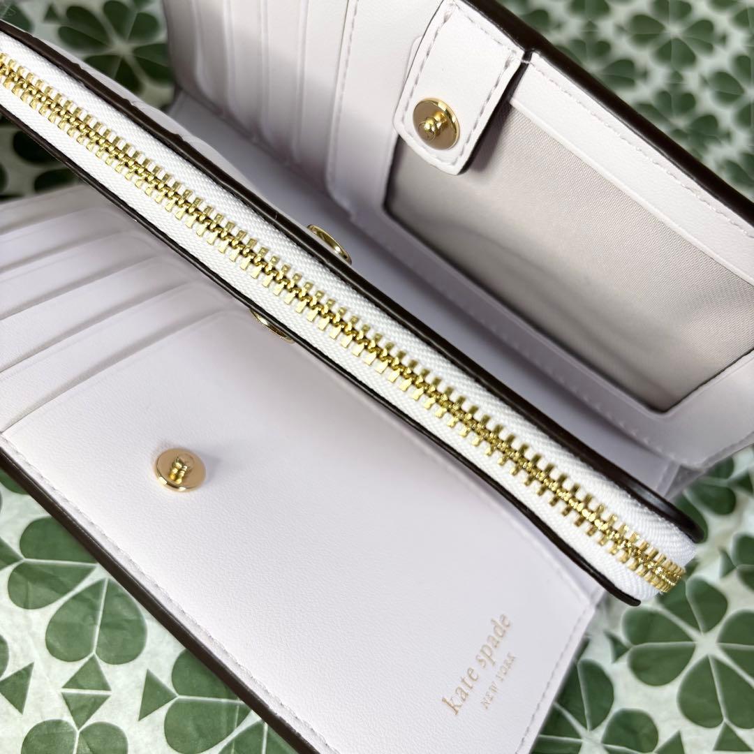 【Kate spade】ケイトスペード 未使用品 デヴィン 折り財布 パープル
