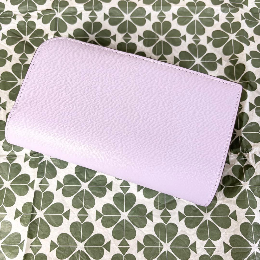 【Kate spade】ケイトスペード 未使用品 デヴィン 折り財布 パープル