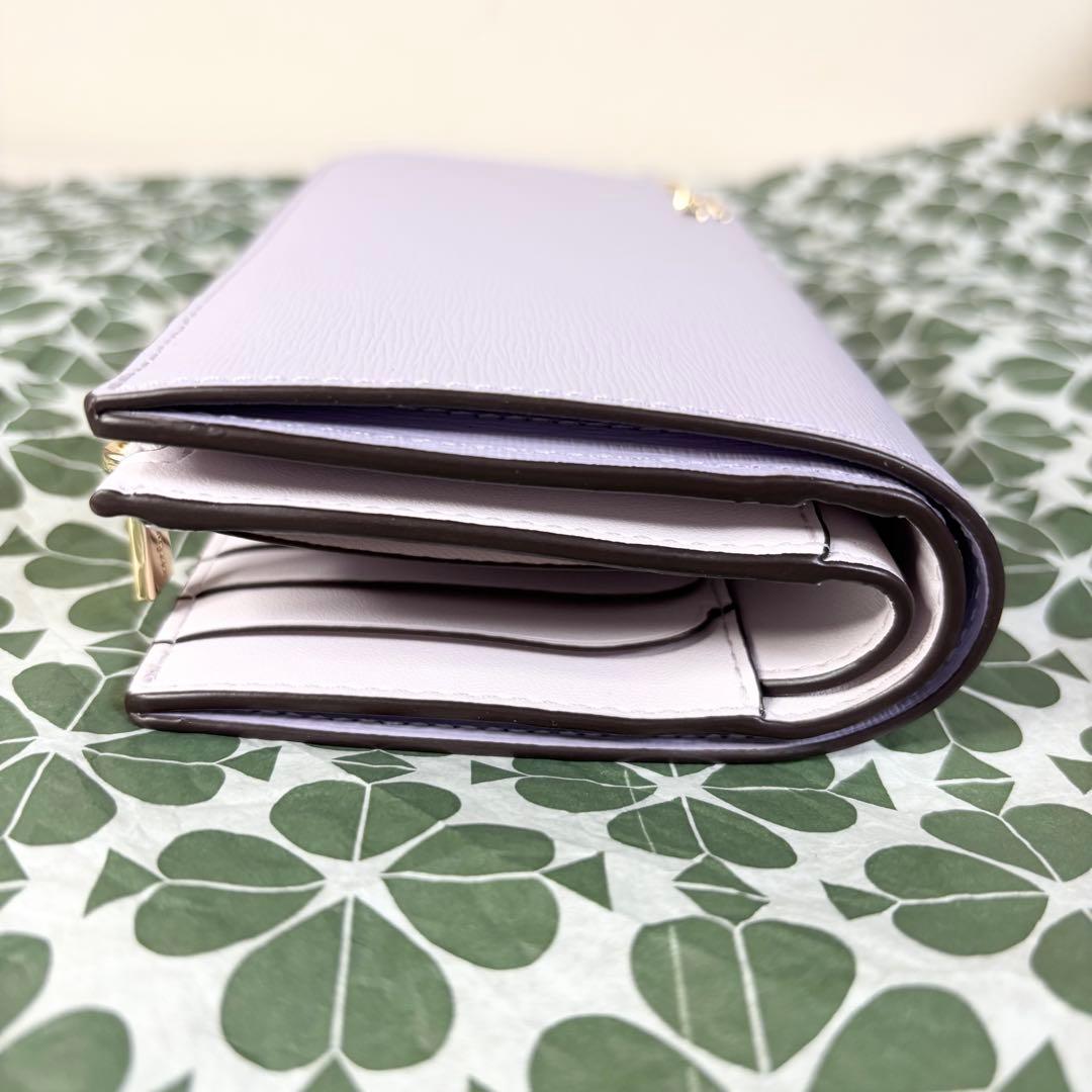 【Kate spade】ケイトスペード 未使用品 デヴィン 折り財布 パープル