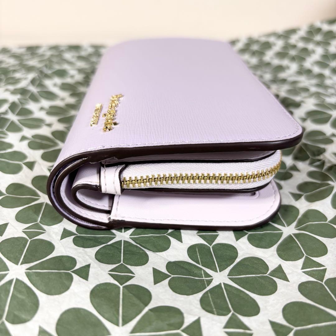 【Kate spade】ケイトスペード 未使用品 デヴィン 折り財布 パープル