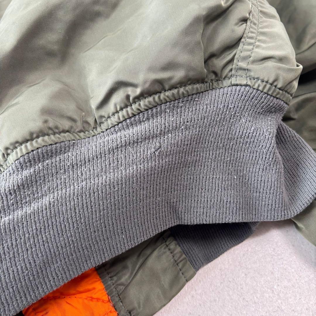 USA製 ALPHA INDUSTRIES ma-1 XL 90s 短丈