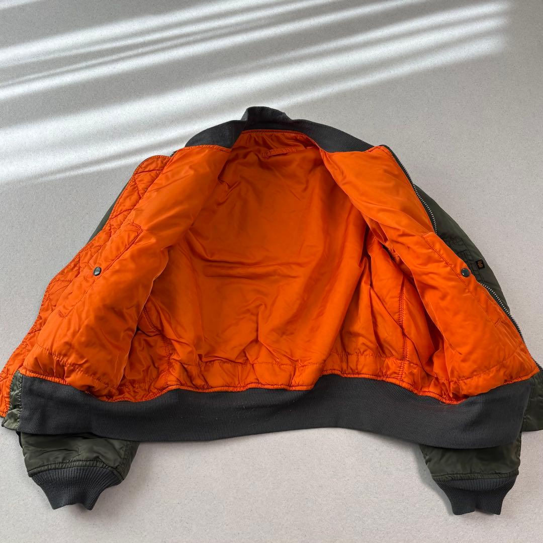 USA製 ALPHA INDUSTRIES ma-1 XL 90s 短丈