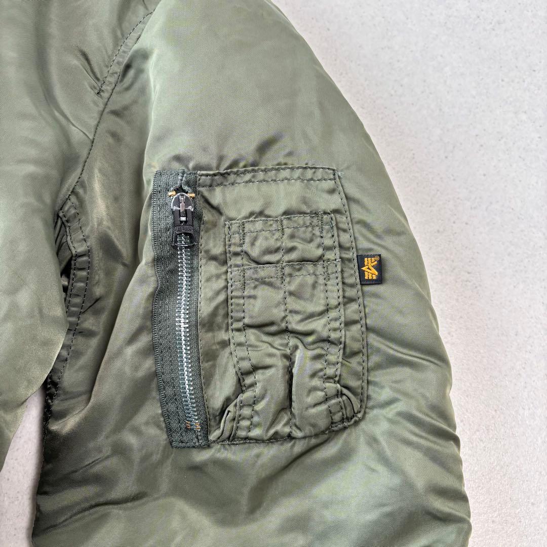 USA製 ALPHA INDUSTRIES ma-1 XL 90s 短丈