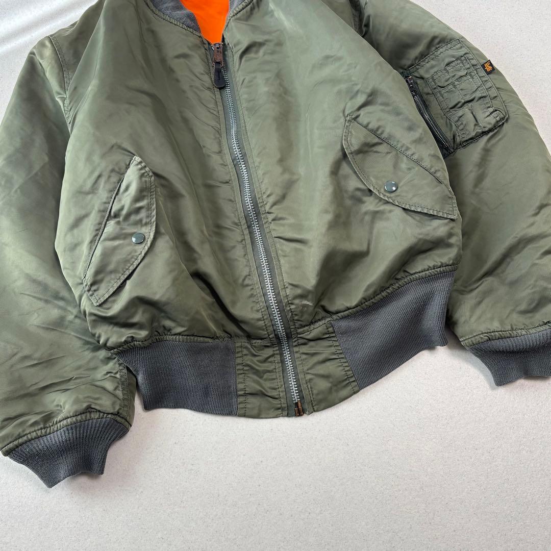 USA製 ALPHA INDUSTRIES ma-1 XL 90s 短丈