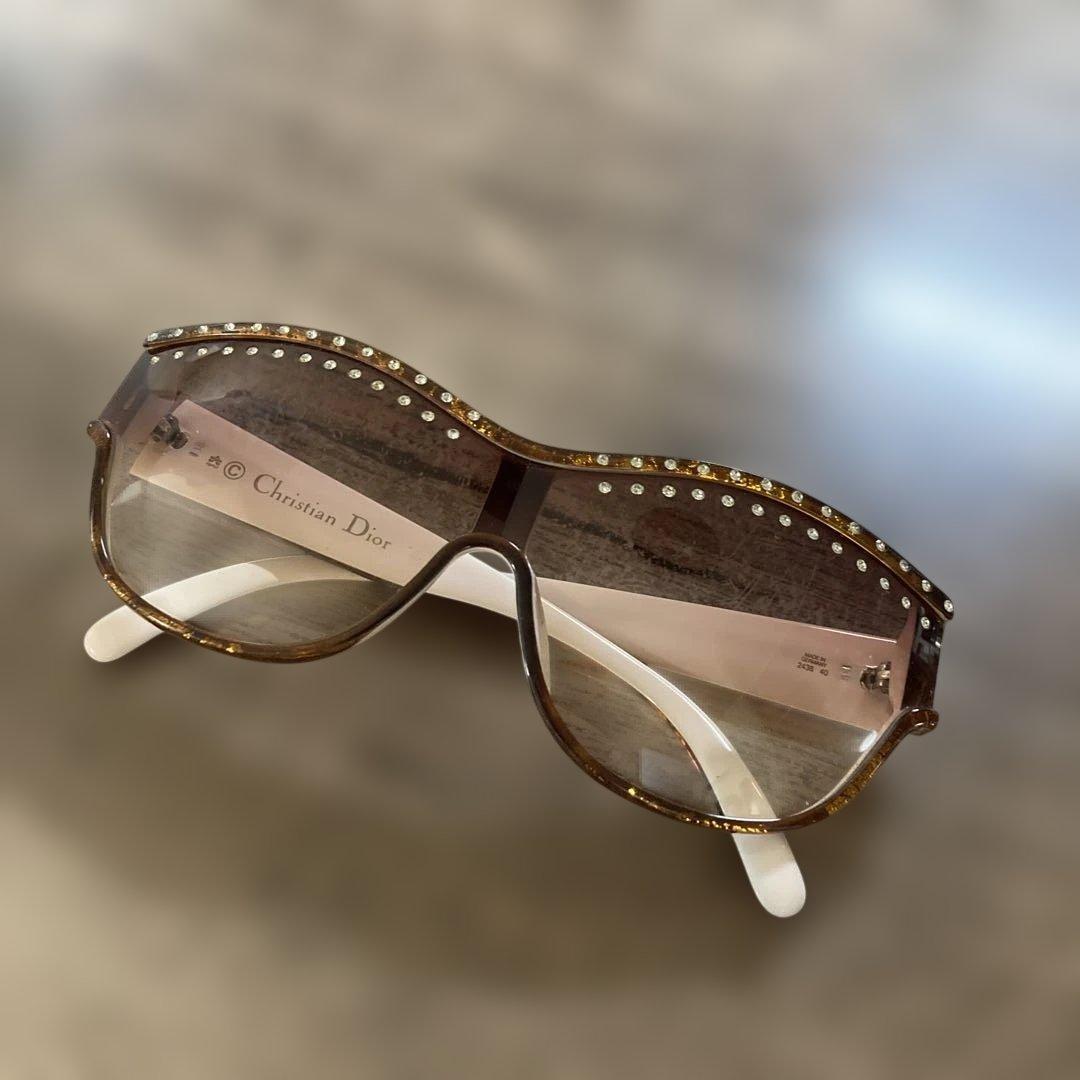 Christian Dior サングラス★美品、ヴィンテージ、クリスタルストーン