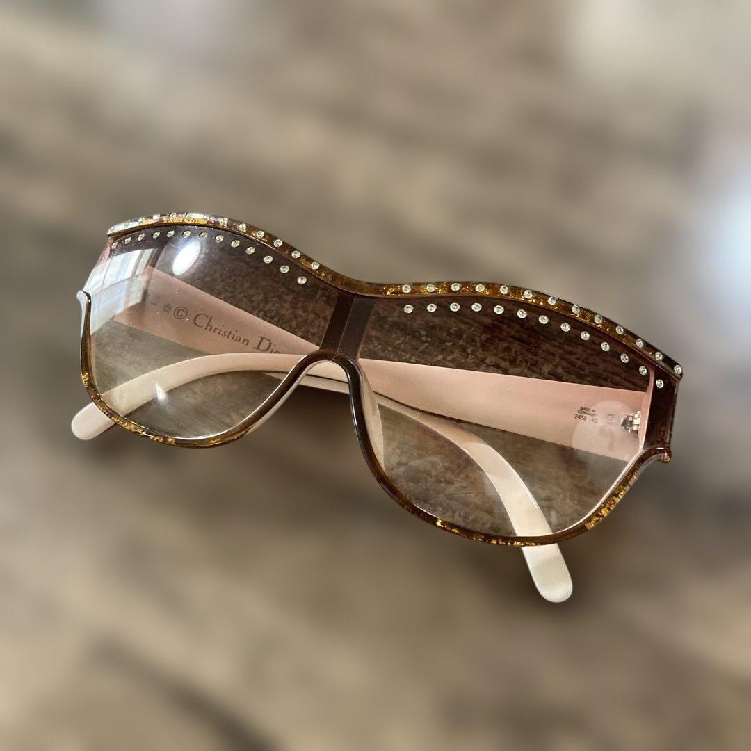 Christian Dior サングラス★美品、ヴィンテージ、クリスタルストーン
