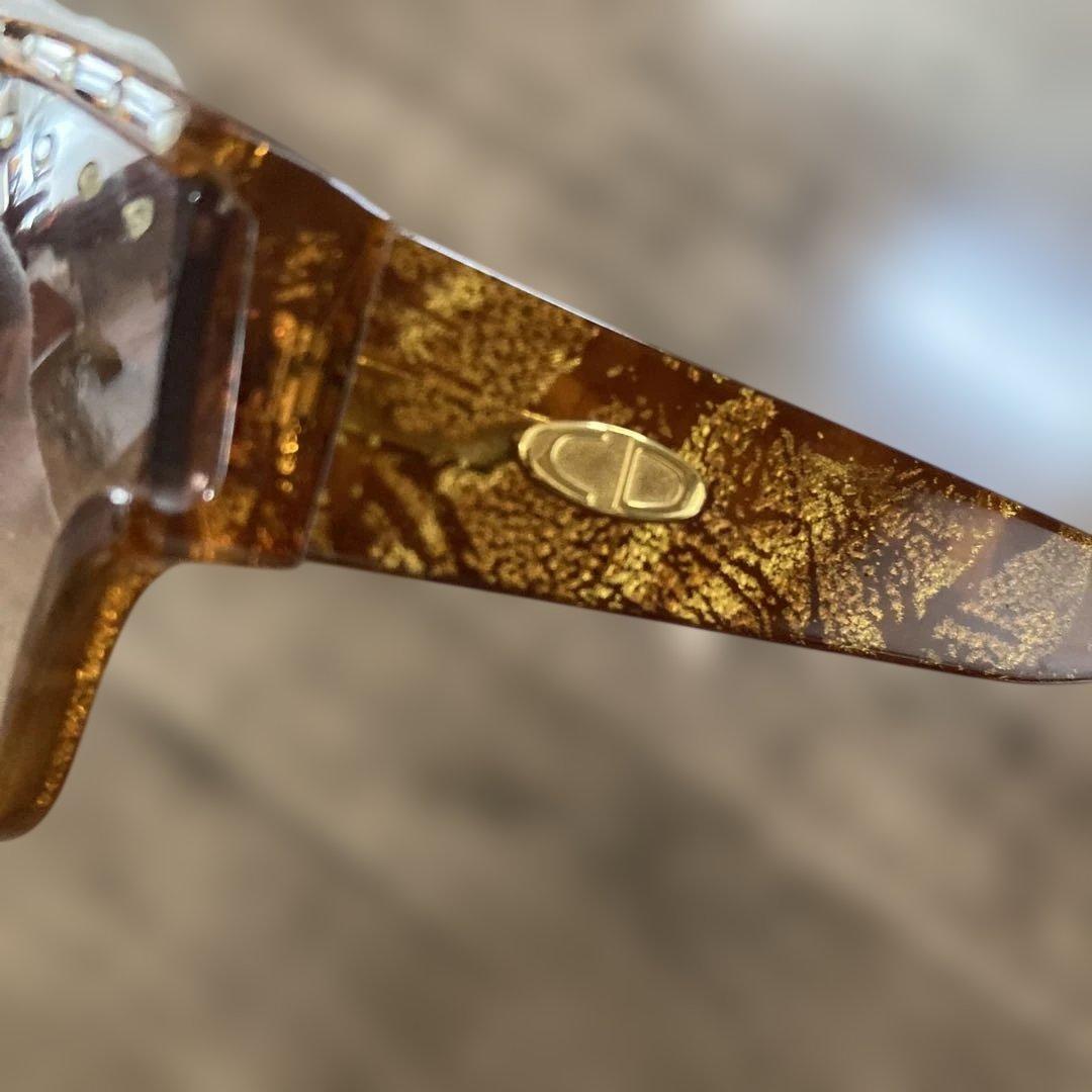 Christian Dior サングラス★美品、ヴィンテージ、クリスタルストーン