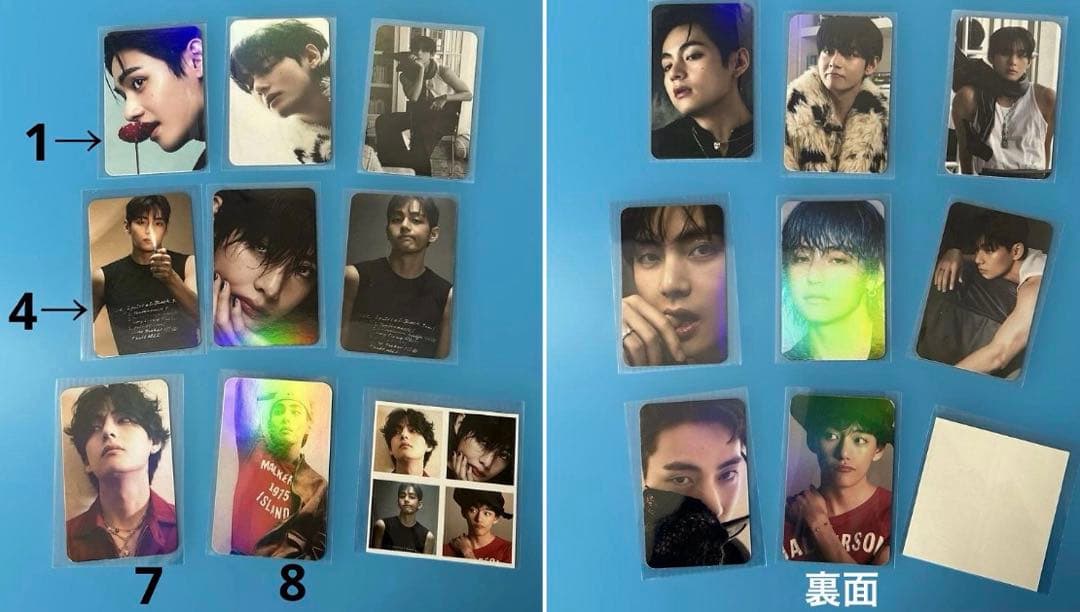 BTS V アクリルフォトアルバムキーホルダー