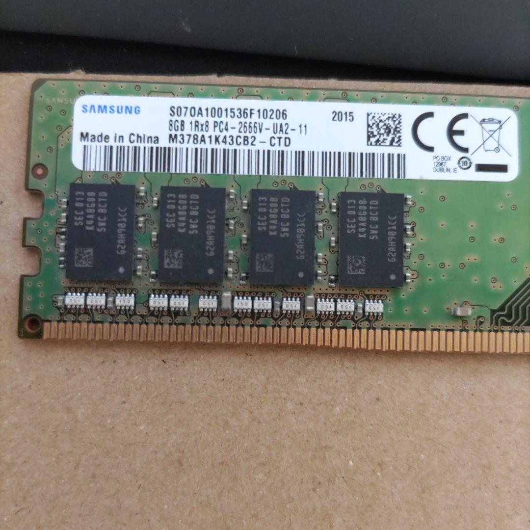Samsung製 デスクトップ メモリ 8GB DDR4-2666 2個セット