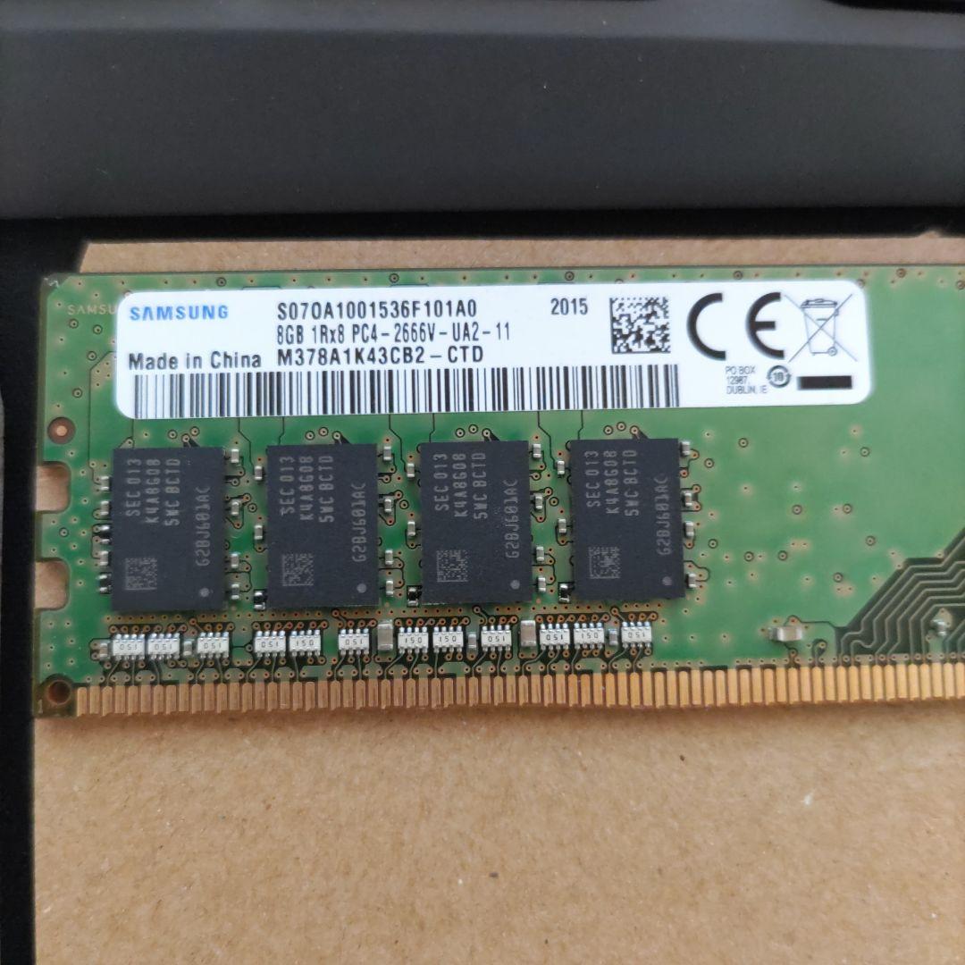 Samsung製 デスクトップ メモリ 8GB DDR4-2666 2個セット
