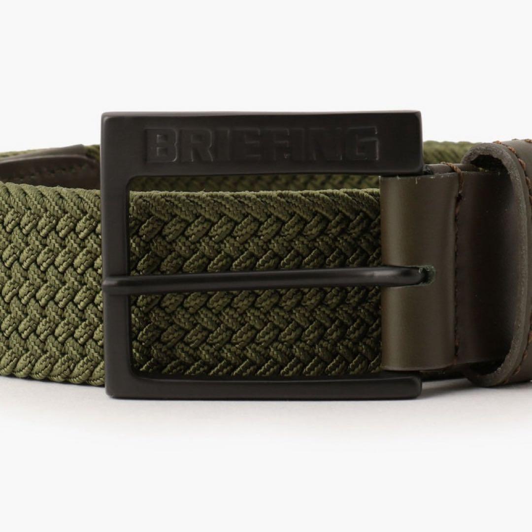 【新品・タグ付き】BRIEFING メンズ メッシュベルト ホワイト 白 M