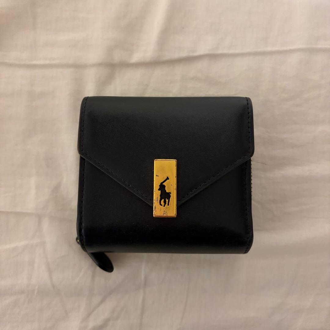 最終値下げ‼️Polo by Ralph Lauren ブラック二つ折り財布
