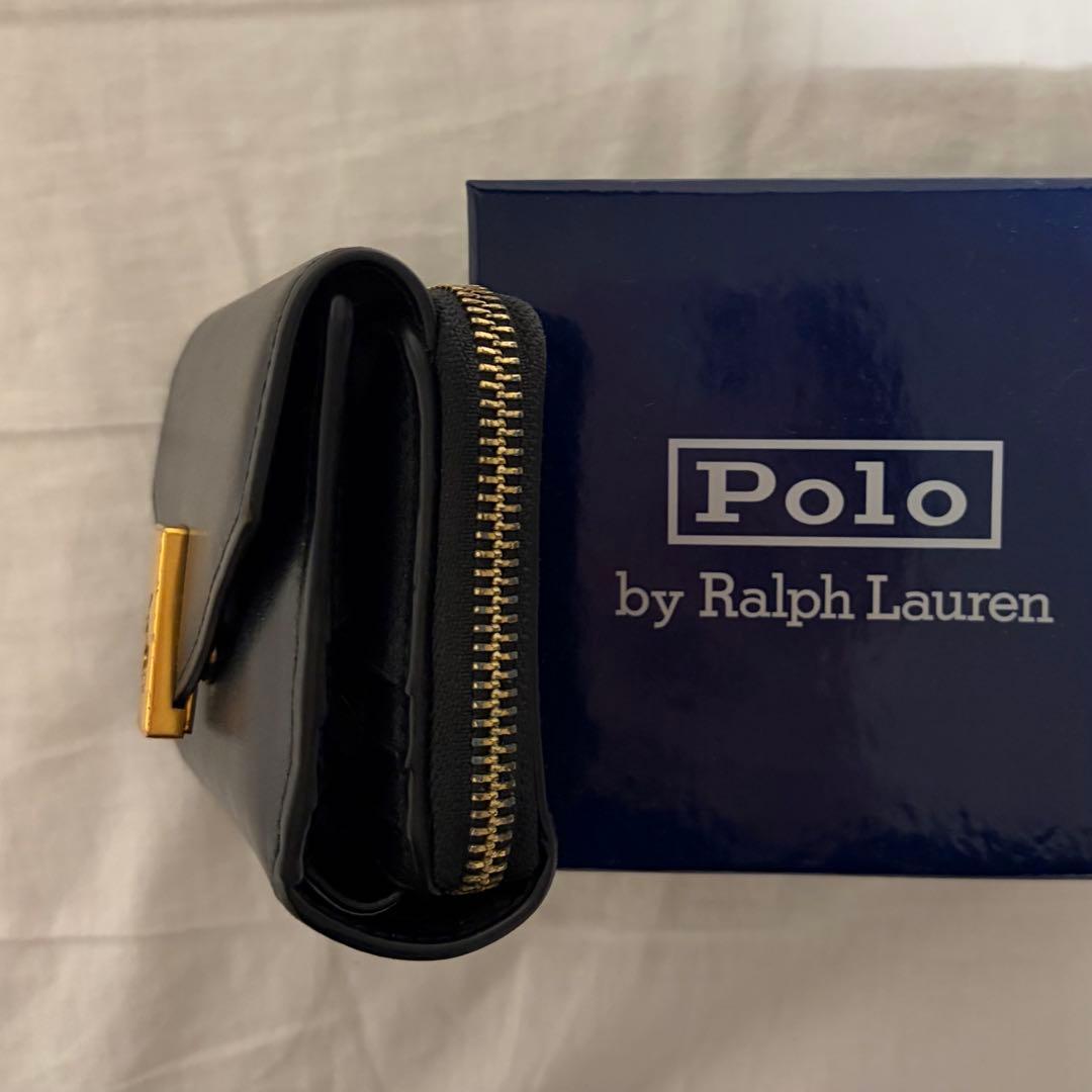 最終値下げ‼️Polo by Ralph Lauren ブラック二つ折り財布