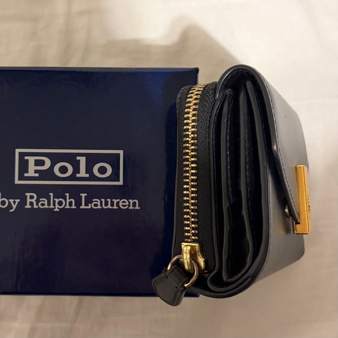 最終値下げ‼️Polo by Ralph Lauren ブラック二つ折り財布