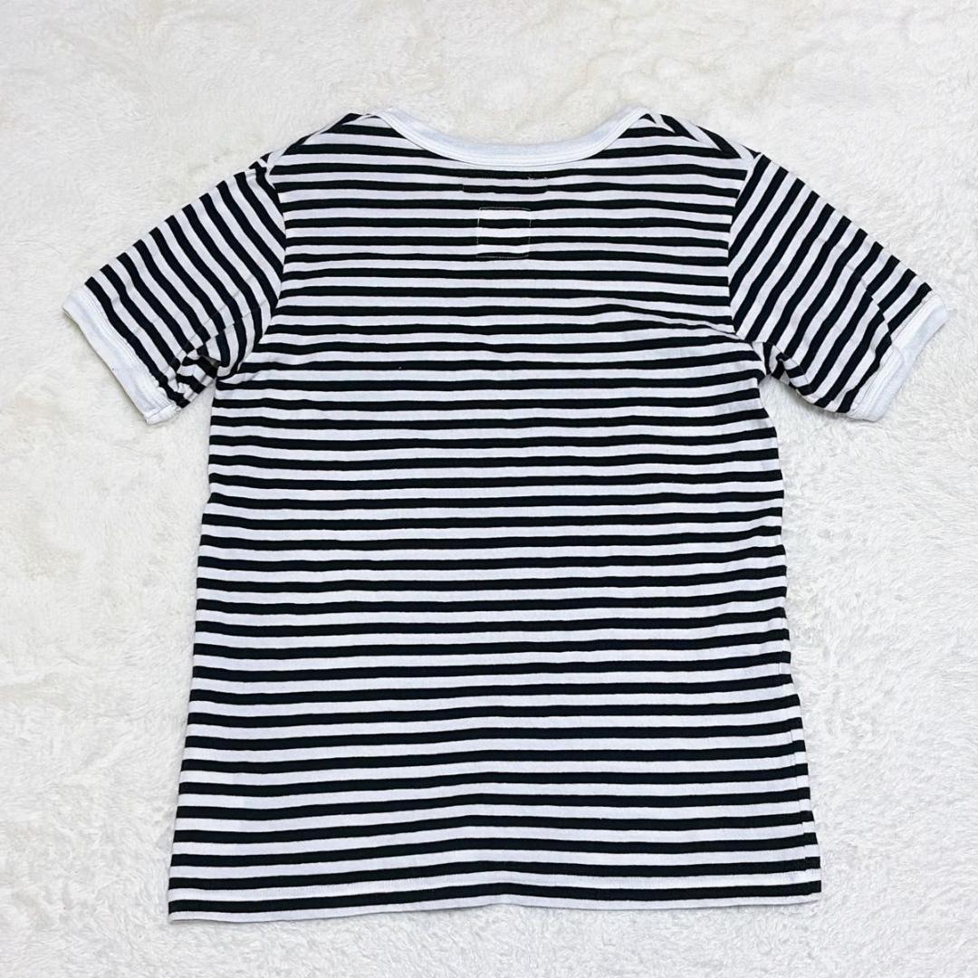 マディソンブルー ボーダー Tシャツ カットソー ロゴワッペン 日本製 00