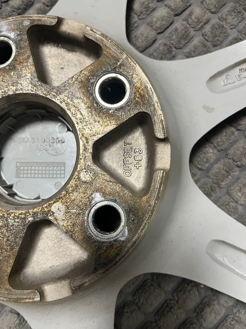 スバル純正ホイール スバルオートアクセサリーズ17x8J OFFSET+53
