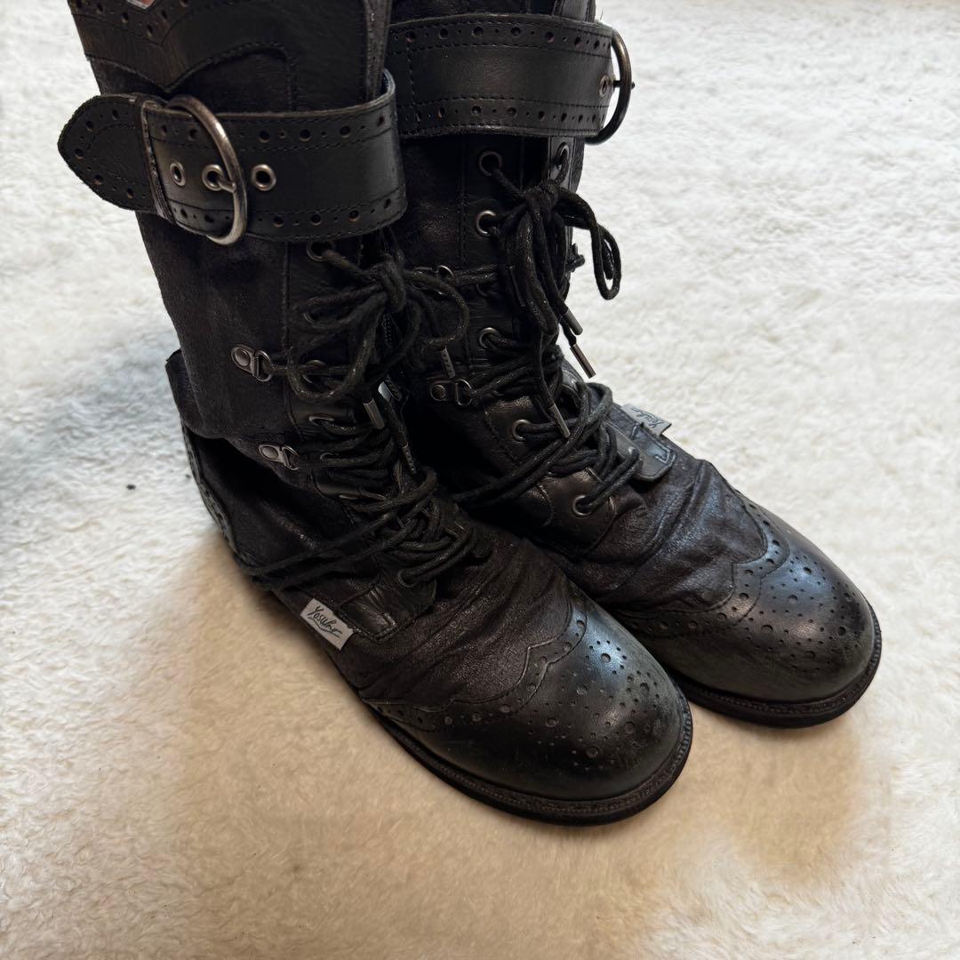 靴 Yosuke lace up engineer boots archive