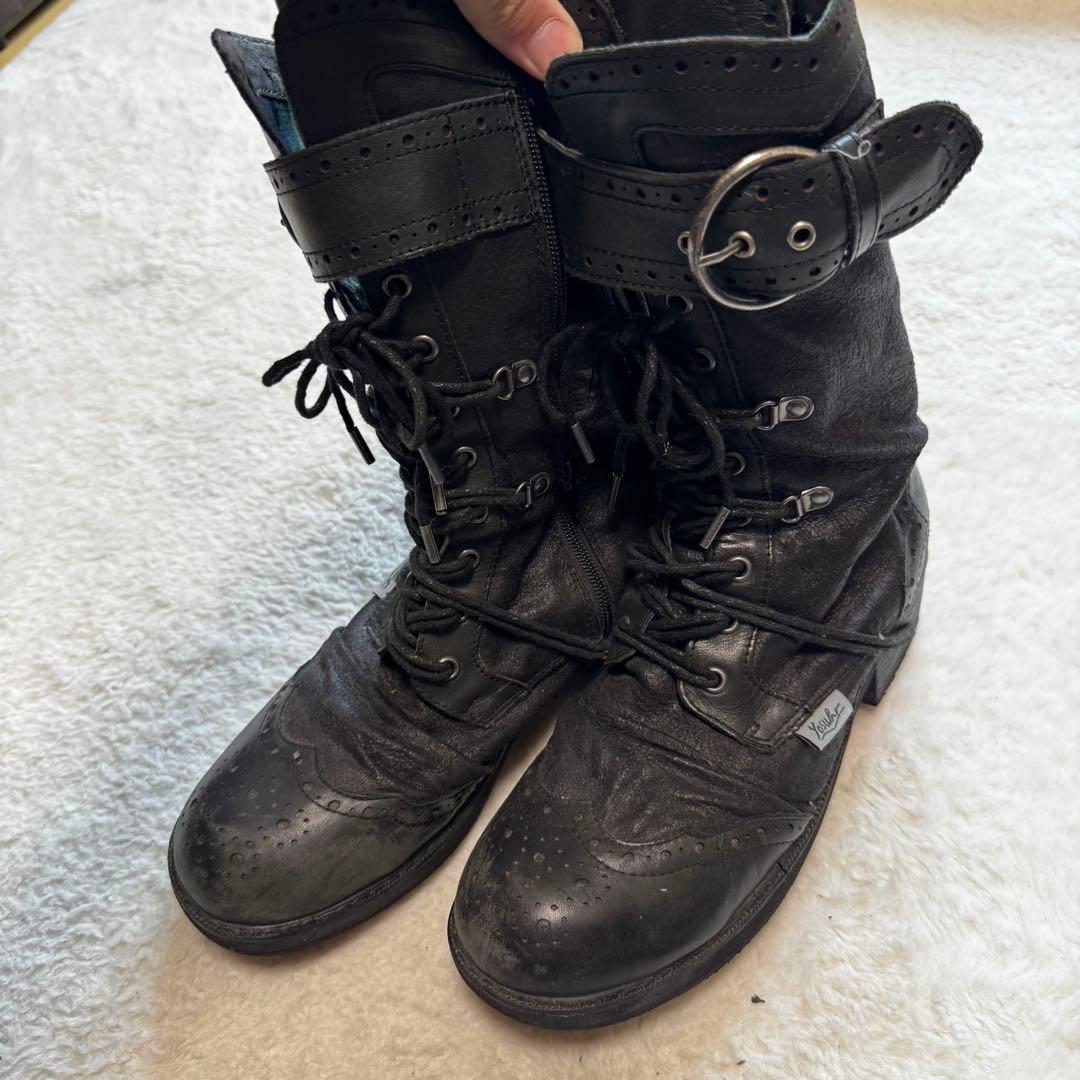 靴 Yosuke lace up engineer boots archive