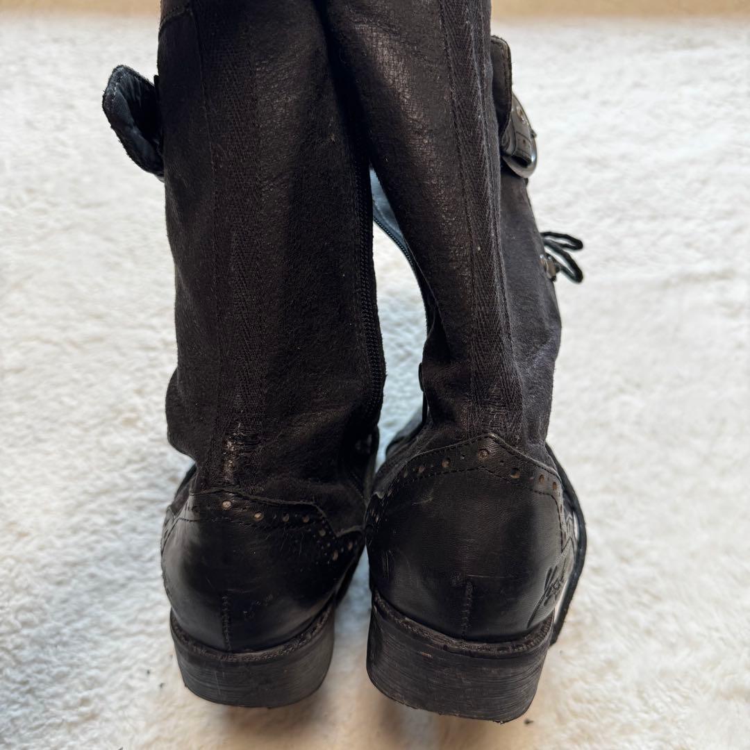 靴 Yosuke lace up engineer boots archive