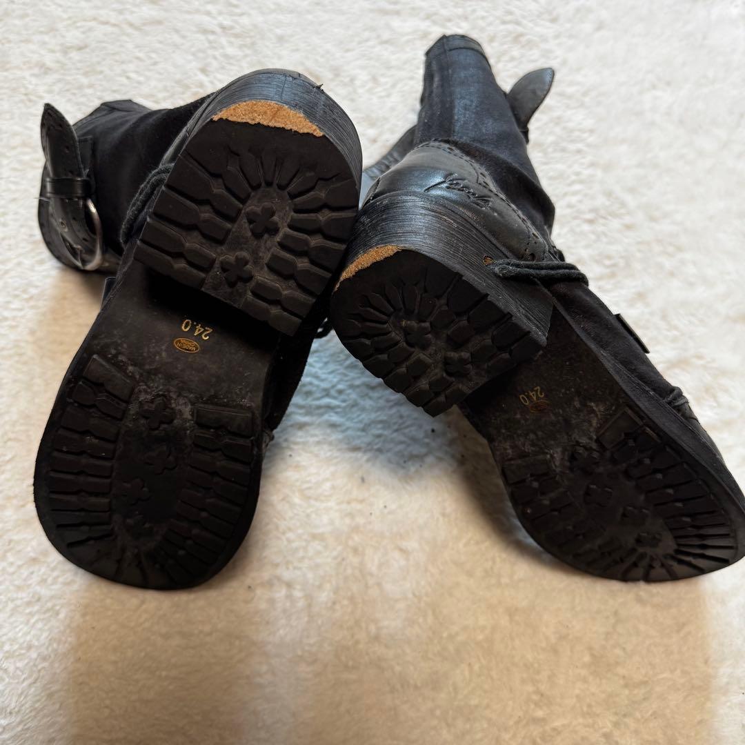 靴 Yosuke lace up engineer boots archive