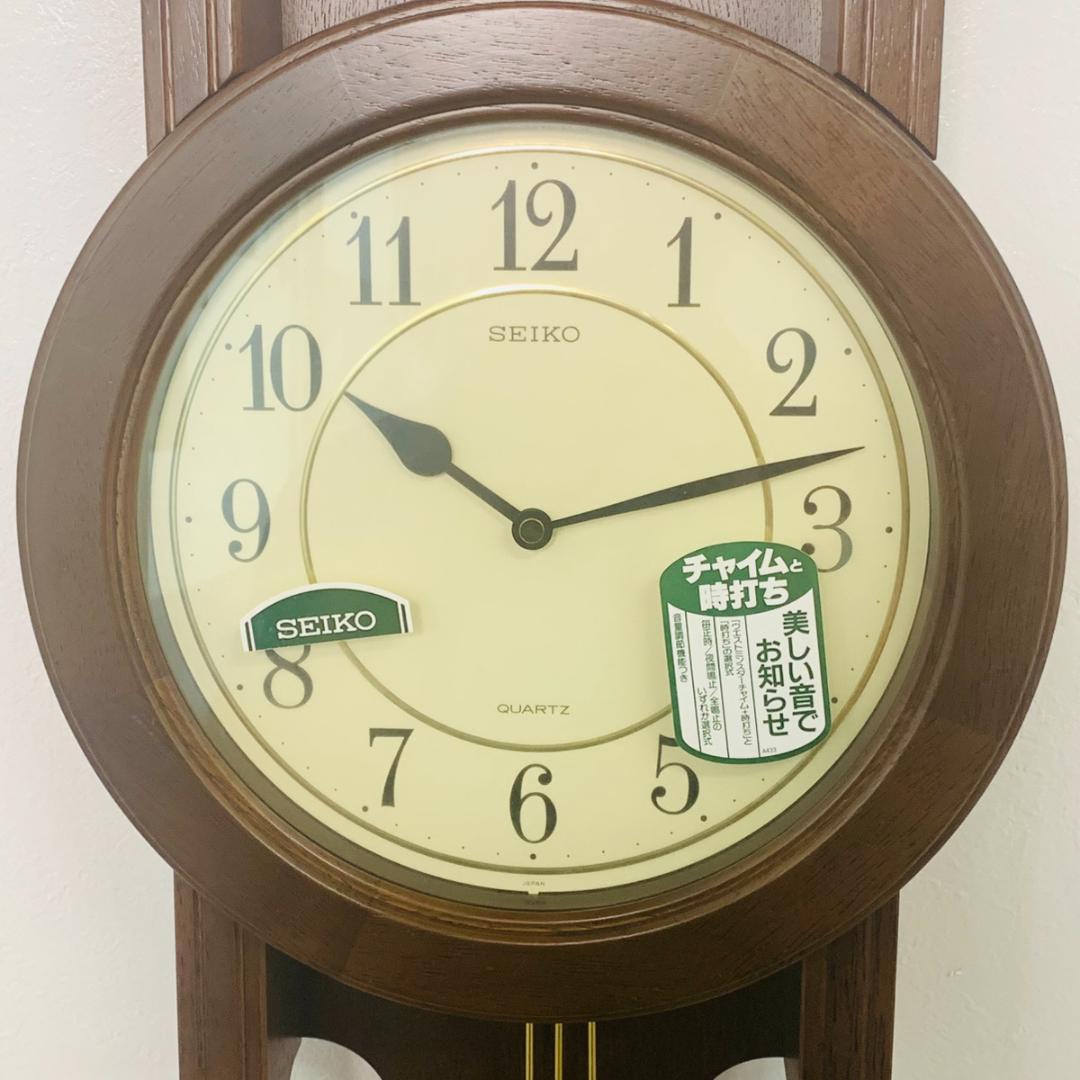 未使用品♪ SEIKO セイコー 柱時計 振り子時計 壁掛け RQ308B