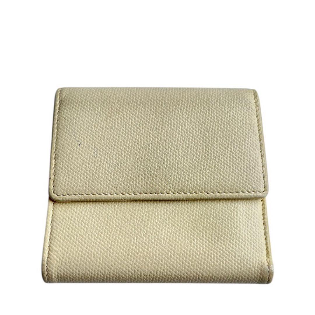 CHANEL シャネル　ダブルホック　二つ折財布　クリームベージュ