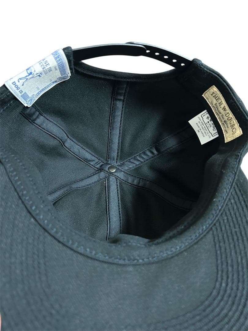 H.W.DOG & CO. ブラックベースボールキャップ