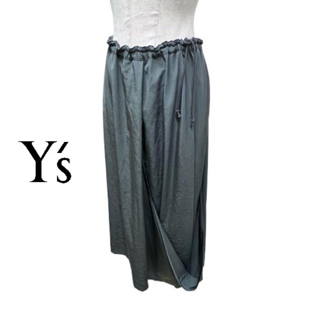 Y'sワイズ2-WAYSKIRTPANTSアシメントリースカートパンツmi020