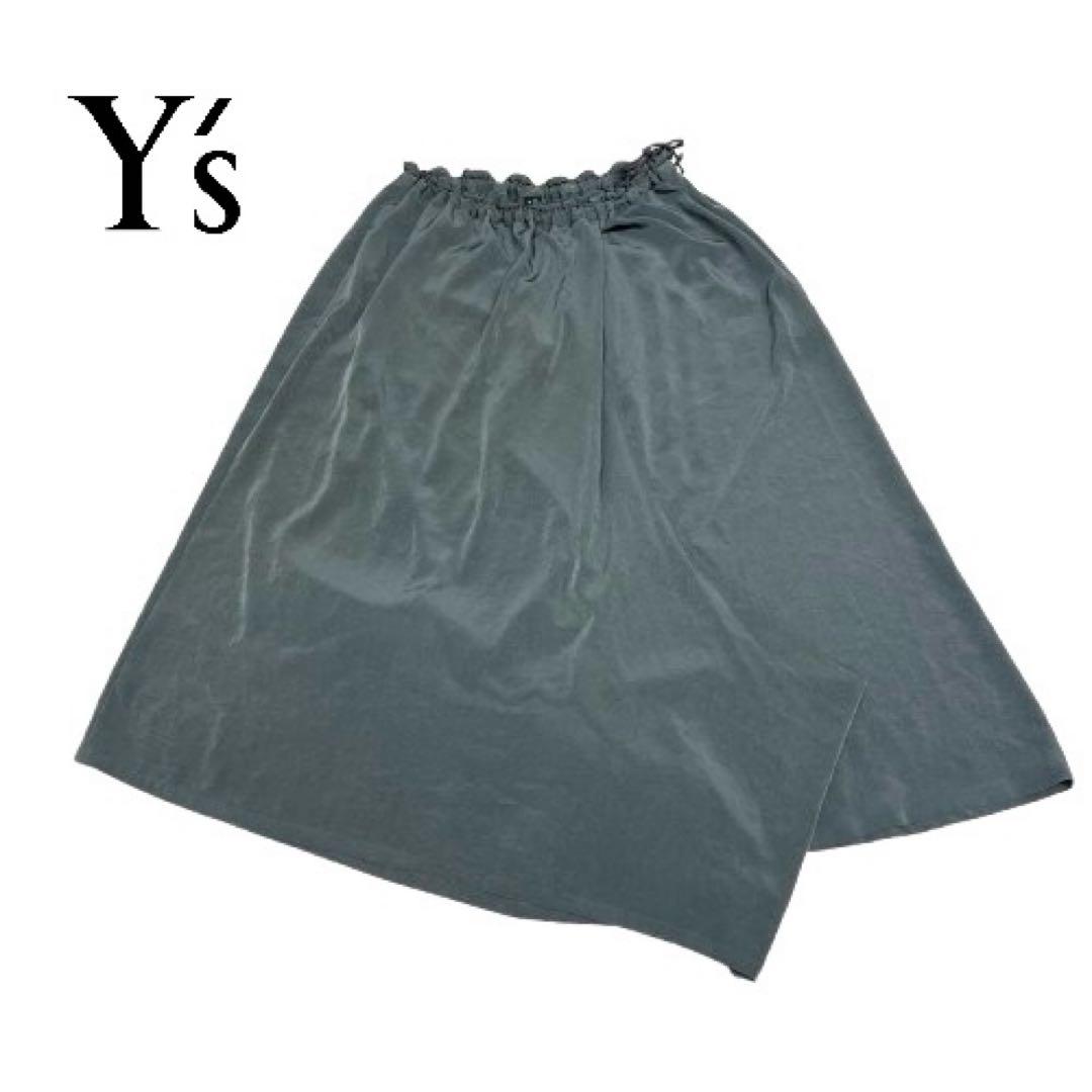 Y'sワイズ2-WAYSKIRTPANTSアシメントリースカートパンツmi020