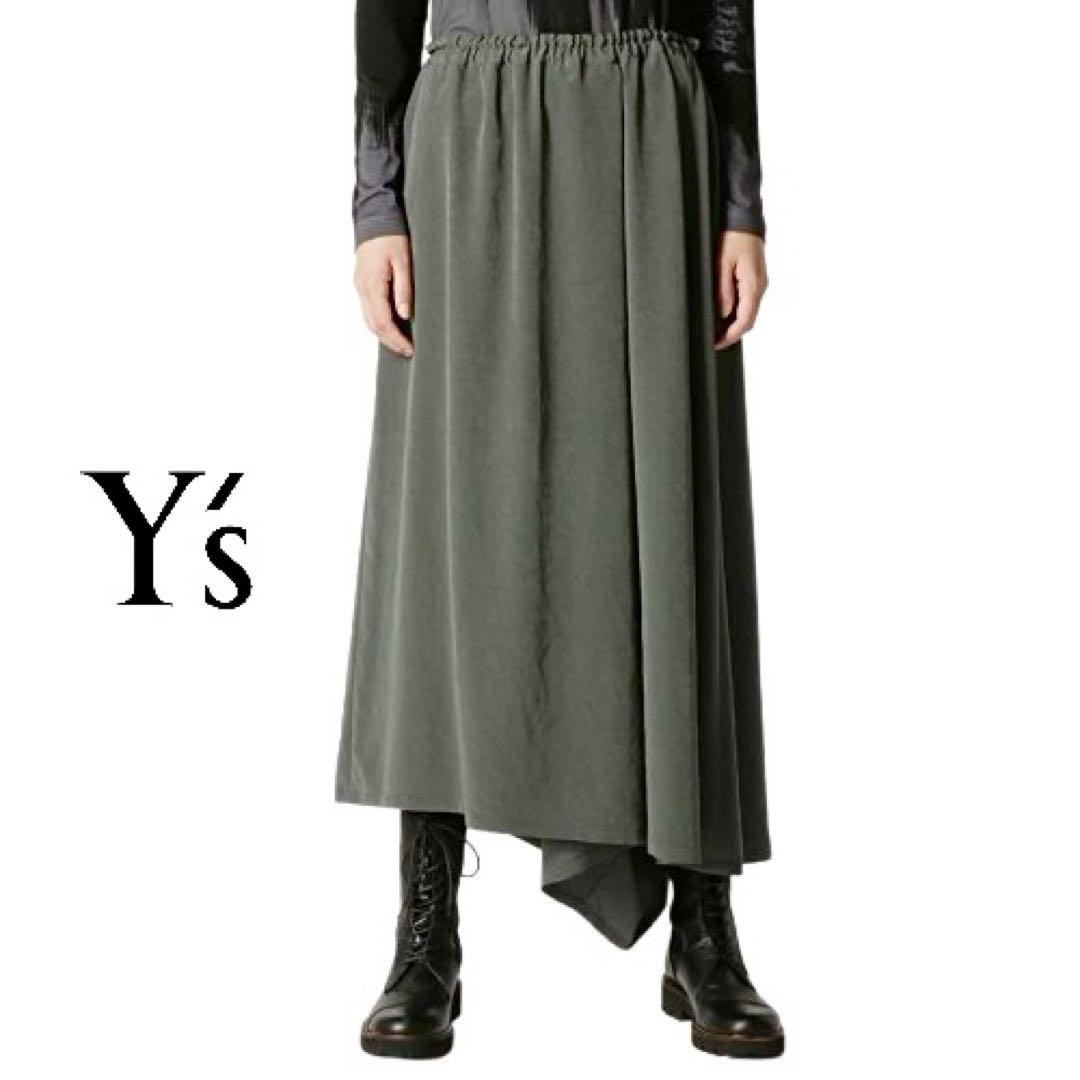 Y'sワイズ2-WAYSKIRTPANTSアシメントリースカートパンツmi020