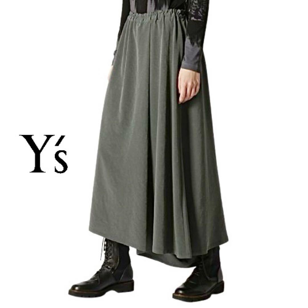 Y'sワイズ2-WAYSKIRTPANTSアシメントリースカートパンツmi020