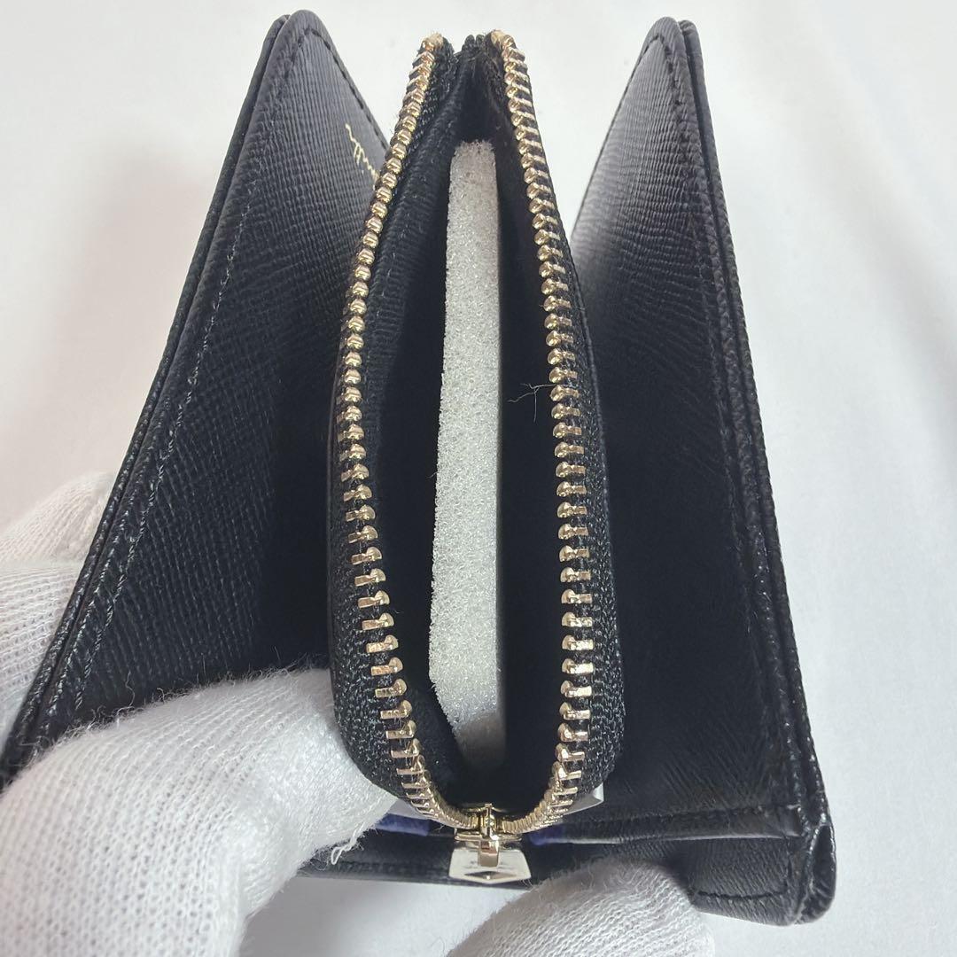 未使用品✨ ポールスミス スミシーハートLファスナー２つ折り財布 ブラック