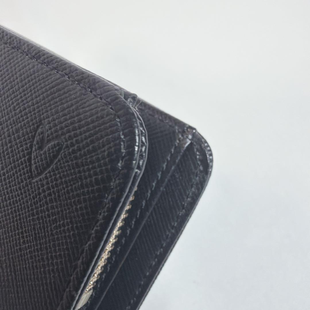 未使用品✨ ポールスミス スミシーハートLファスナー２つ折り財布 ブラック