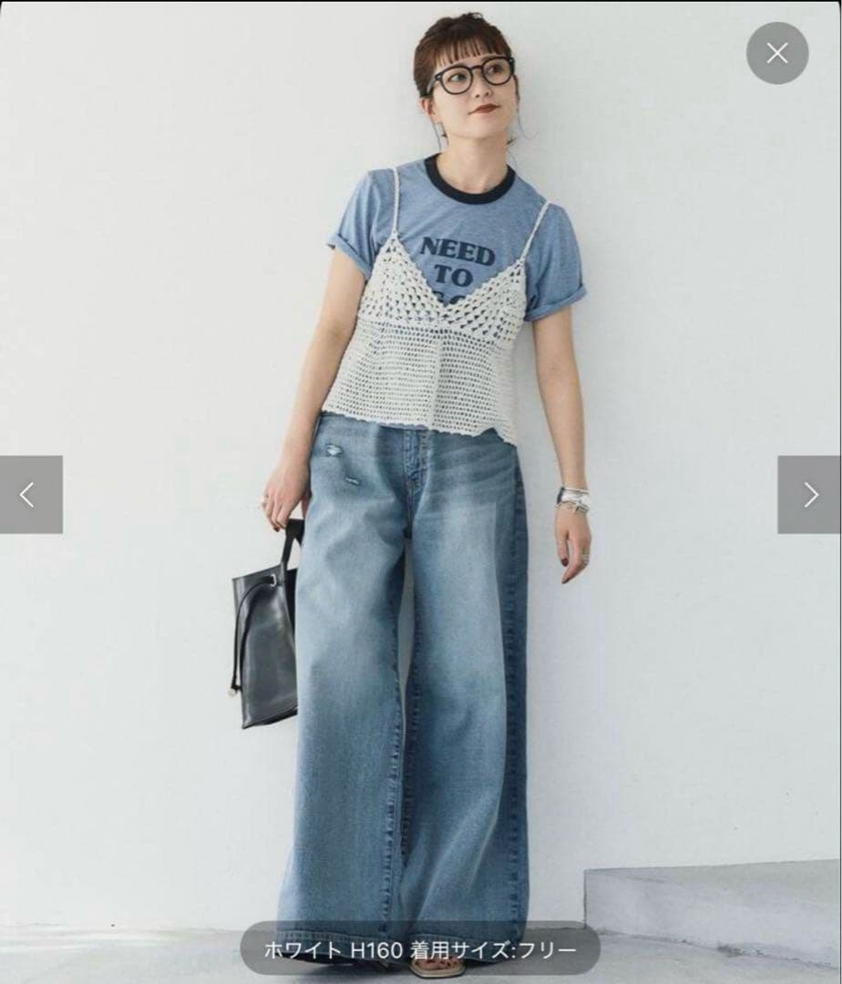 Spick and Span クロシェニットキャミソール　美品