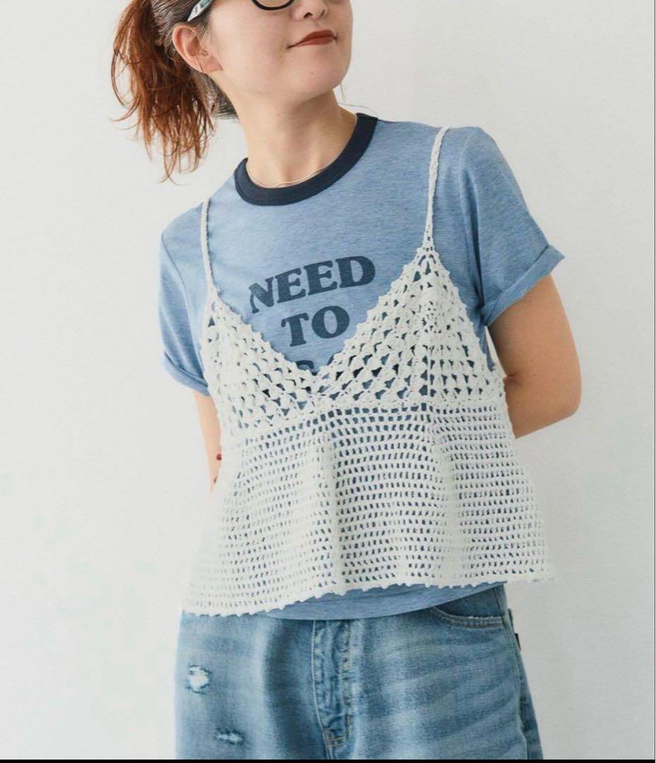 Spick and Span クロシェニットキャミソール　美品