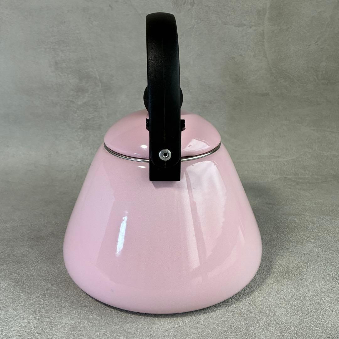 【美品】ル・クルーゼ　ケトル・コーン ピンク　IH対応 1.6L