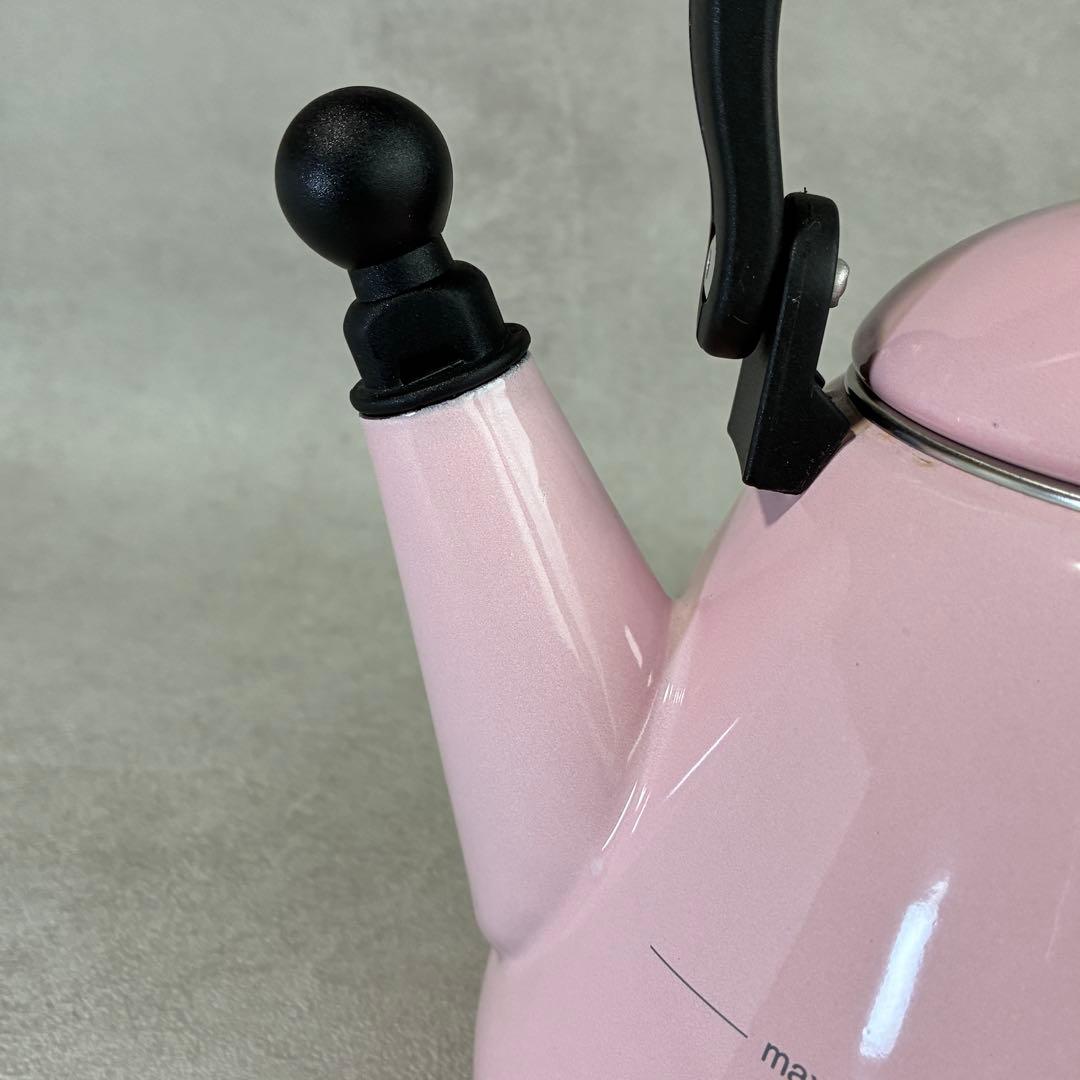 【美品】ル・クルーゼ　ケトル・コーン ピンク　IH対応 1.6L