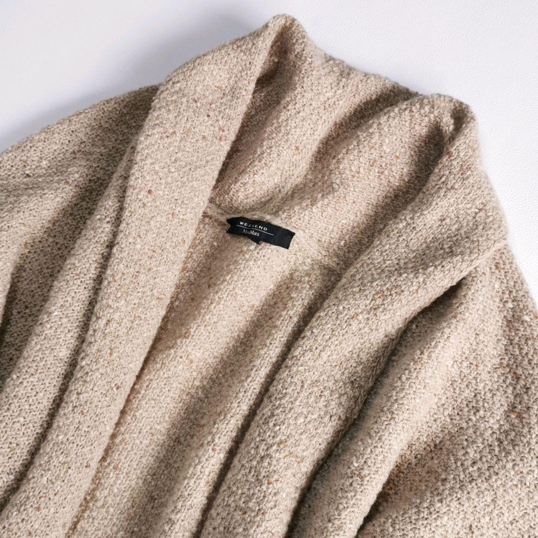 【美品✨】マックスマーラ ロングカーディガン ショールカラー モヘヤアンゴラ