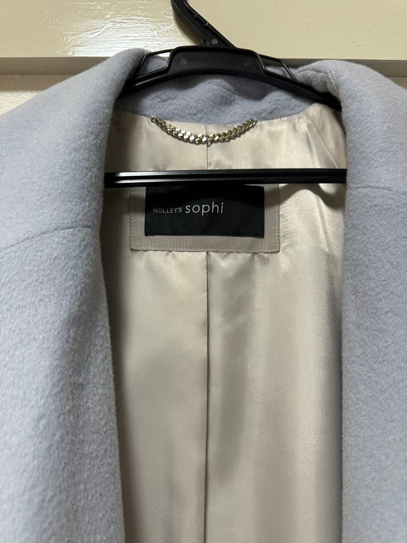 NOLLY'S SOPHI アンゴラロングベルテッドコート