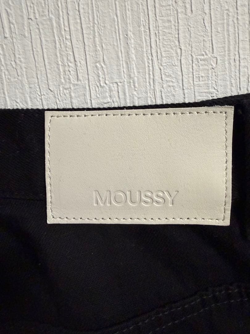 3連休限定値下【MOUSSY】F/LEATHER DOUBLE KNEE パンツ