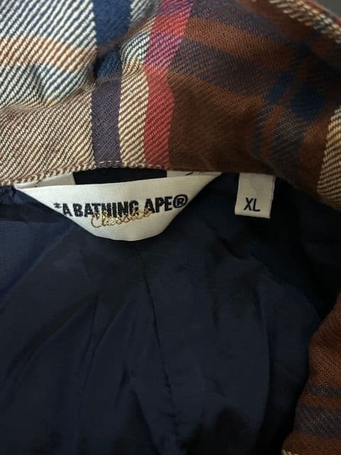 A BATHING APE チェック柄 ジャケット