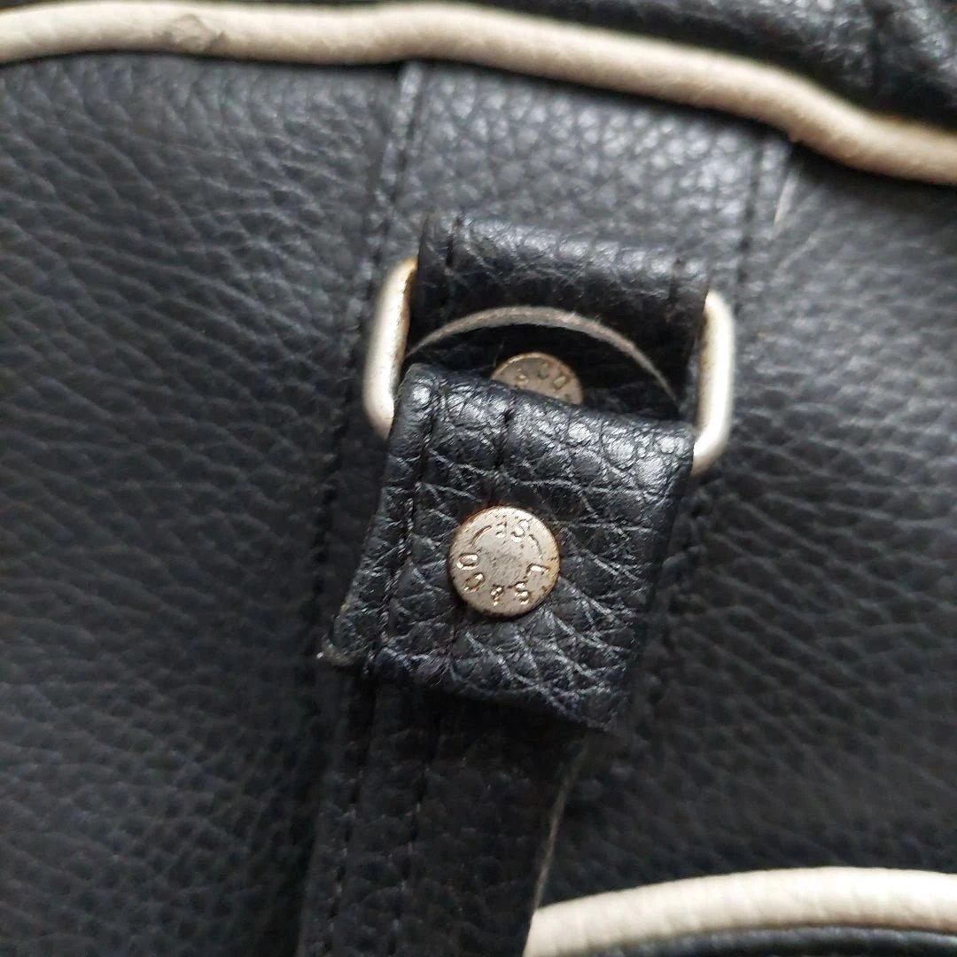 90s レトロ Levi's ブラック PUレザー 合成皮革 ボストンバッグ