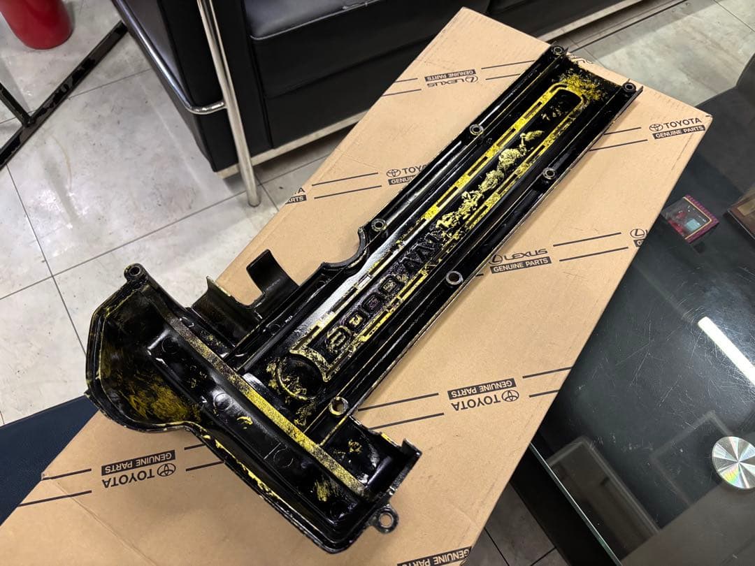 80スープラ、16アリスト.2JZ VVTi用ヘッドカバーカスタムペイント　美品