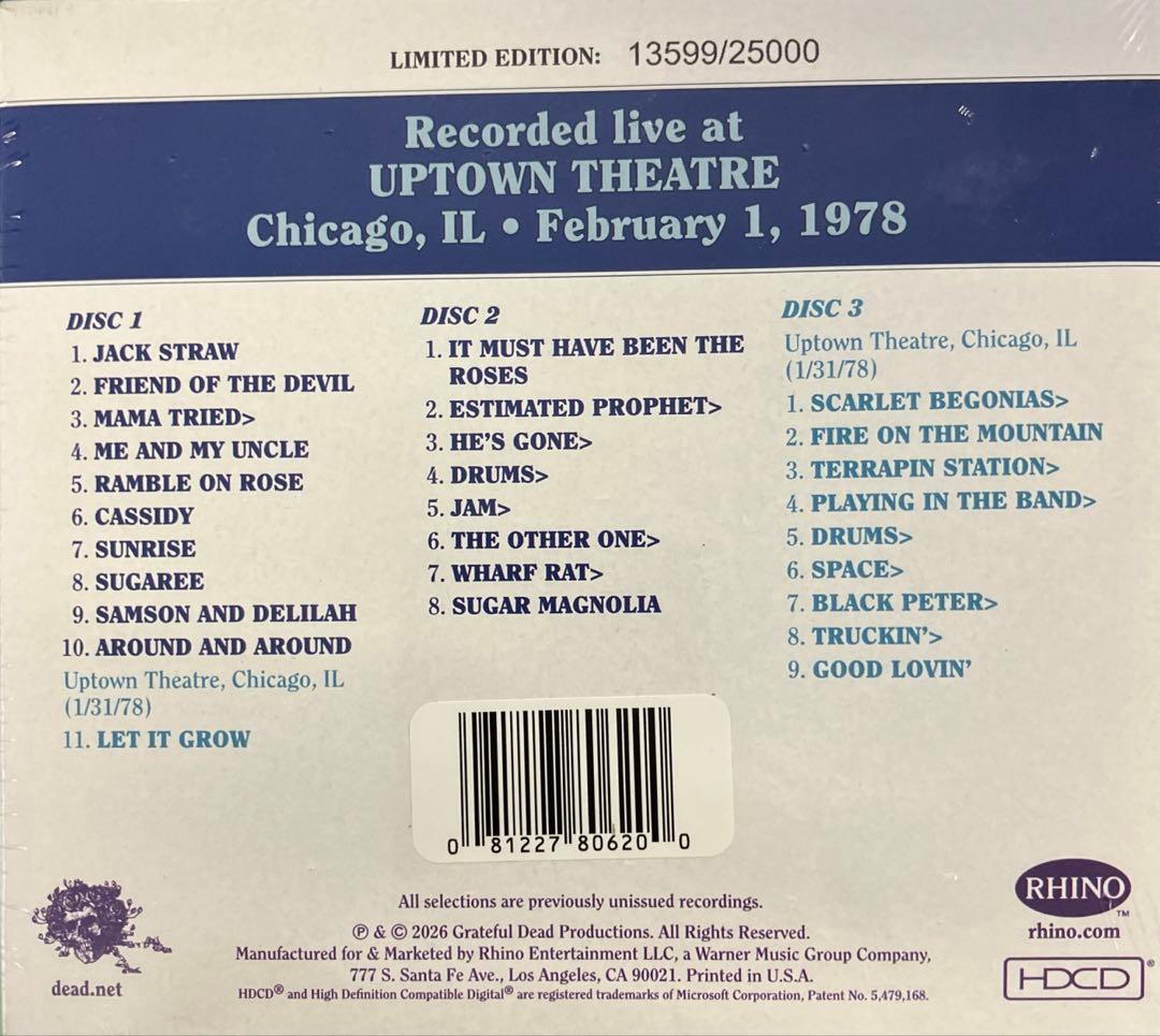 洋楽 Grateful Dead Dave's Picks Volume 57