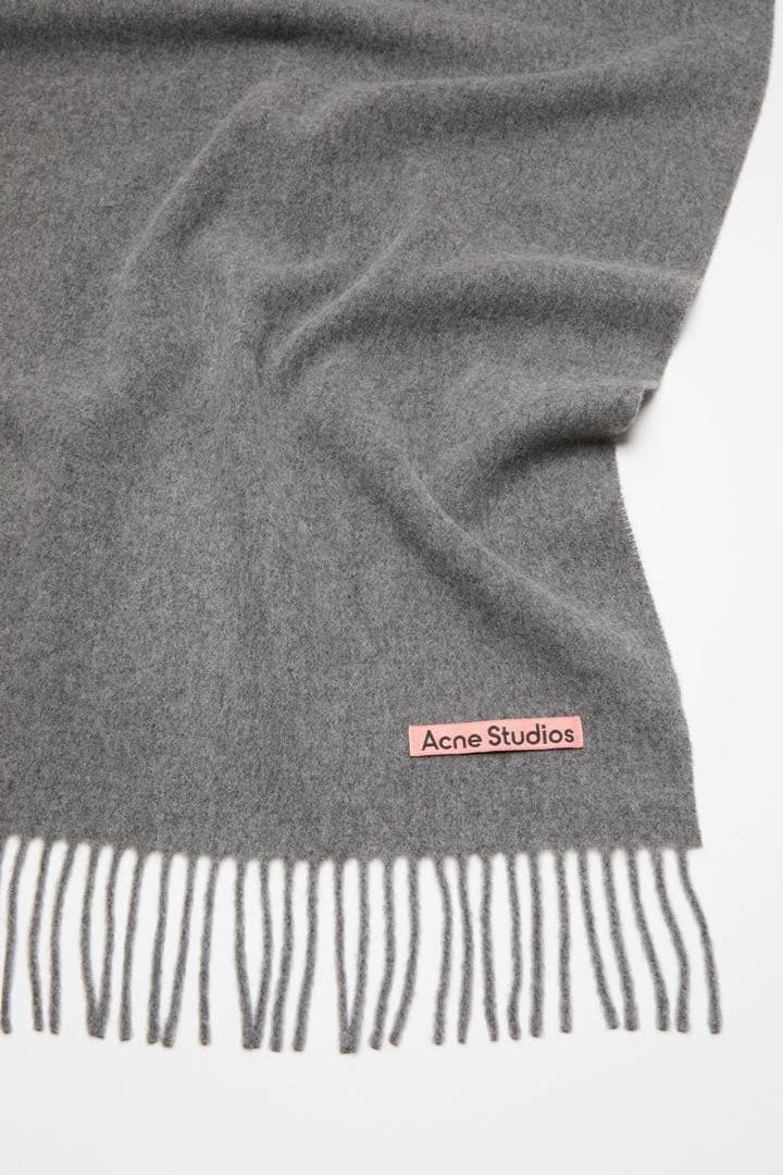 【新品未使用】ACNE STUDIOS200×70大判マフラー・ストール グレー